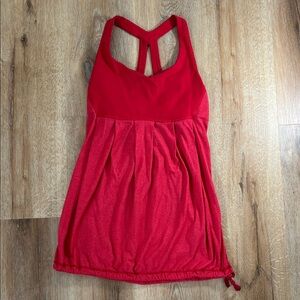 Lululemon Athletica Power Technique Currant Red Racerback Tank Top Size 6